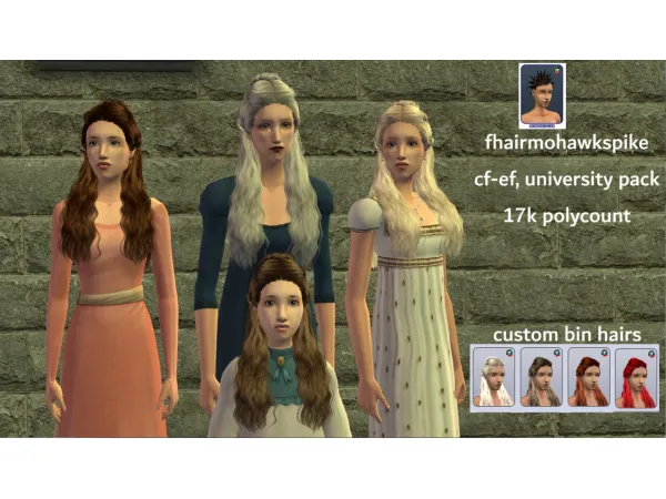fhairmohawkspike - The Sims 2 Custom Content