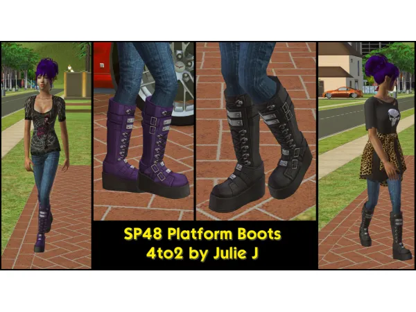 SP48 Platforms 4to2 by Julie J - The Sims 2 Custom Content