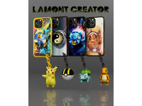 Mix pokemon phone cases - The Sims 4 Custom Content