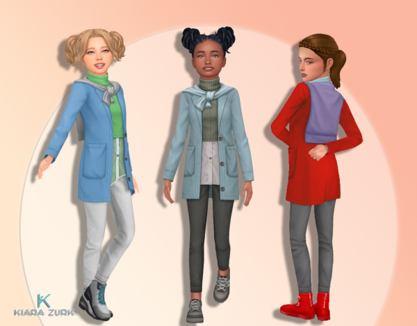 Maxis Match EP10 Coat Sweater for Girls by simsfinds - The Sims 4 Custom Content