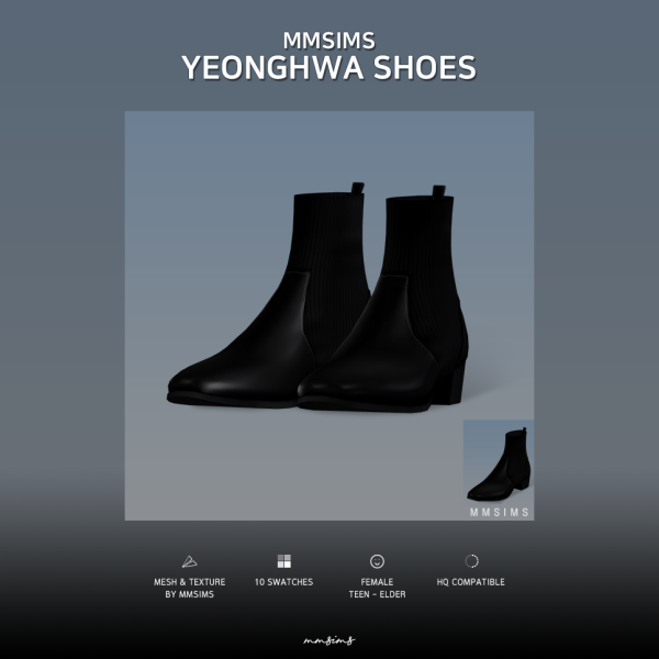 Alpha MMSIMS af YeongHwa Shoes by simsfinds - The Sims 4 Custom Content