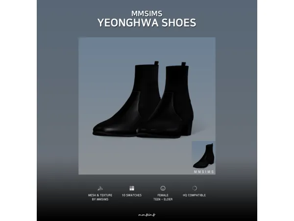 Alpha MMSIMS af YeongHwa Shoes - The Sims 4 Custom Content