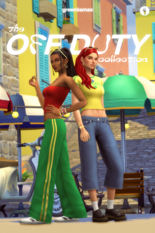 Maxis Match The Offduty Collection (9 items) greenllamas by simsfinds - The Sims 4 Custom Content