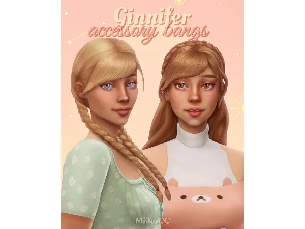 Maxis Match Accessory bangs Ginnifer by miikocc - The Sims 4 Custom Content