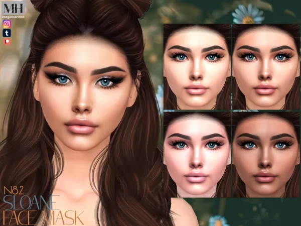 Alpha Sloane Face Mask N82 by magichandcc - The Sims 4 Custom Content
