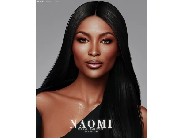 Alpha NAOMI FACE MASKS AND SKIN OVERLAY EARLY ACCESS by BoatAom - The Sims 4 Custom Content
