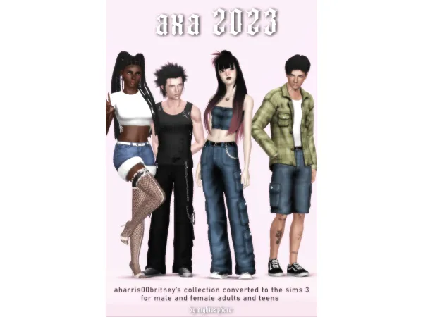 AXA 2023 CLOTHING COLLECTION (FOR ) - The Sims 3 Custom Content