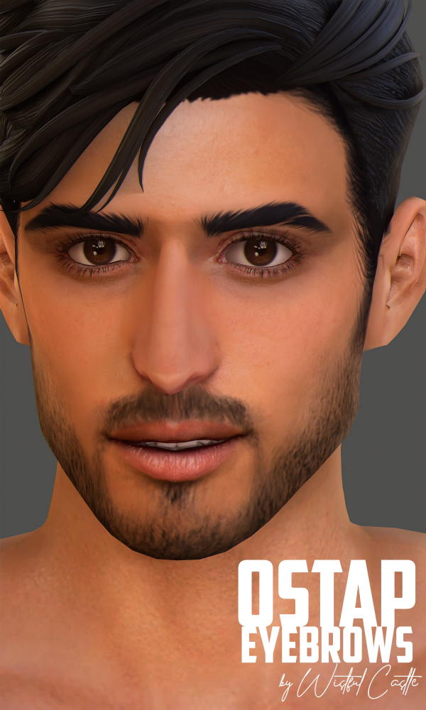 Maxis Match Ostap Eyebrows by simsfinds - The Sims 4 Custom Content