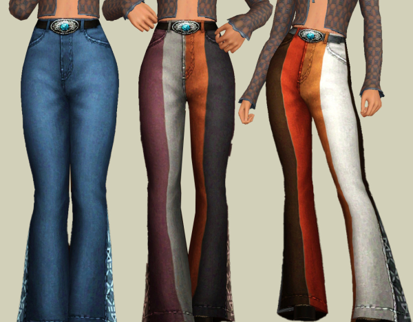 Jeans Bell Bottom by simsfinds - The Sims 3 Custom Content