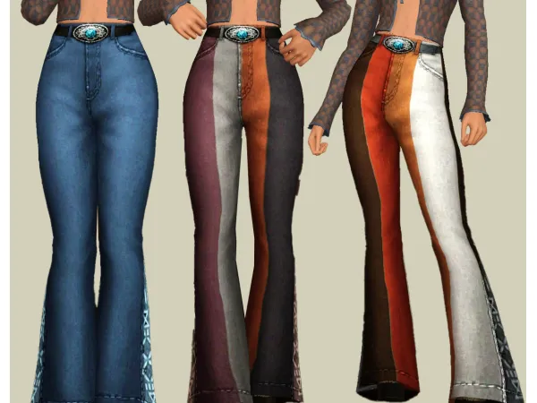 Jeans Bell Bottom - The Sims 3 Custom Content
