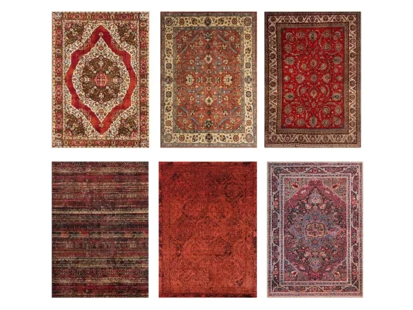 Alpha Red Rug Collection by SimileBuilds - The Sims 4 Custom Content