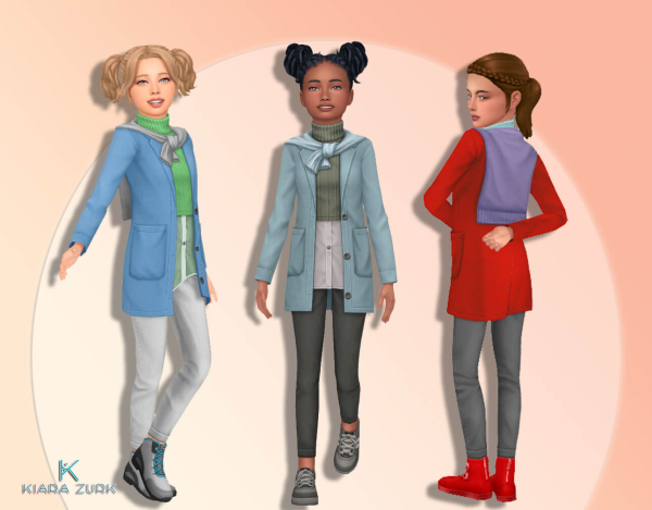 Maxis Match EP10 Coat Sweater for Girls by simsfinds - The Sims 4 Custom Content