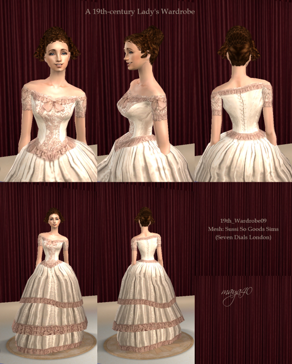 A 19th century lady's Wardrobe by simsfinds - The Sims 2 Custom Content