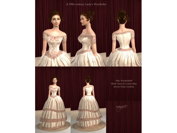 A 19th century lady's Wardrobe - The Sims 2 Custom Content