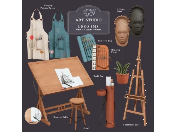 Mix Art Studio - The Sims 4 Custom Content