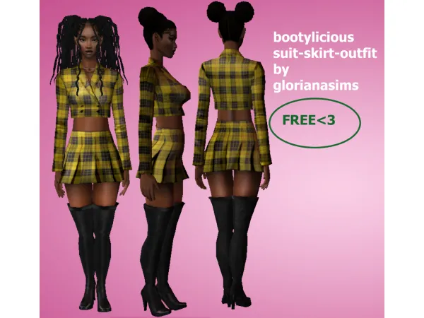 SIMS2 bootylicious cut suit skirt - The Sims 2 Custom Content