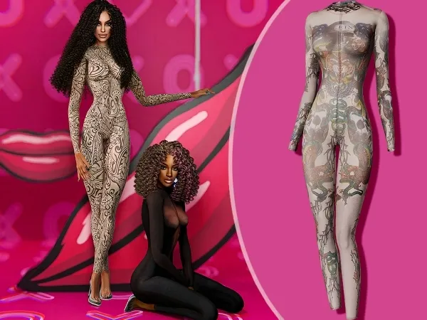 Alpha Full Length Jumpsuit for Sims 4 cool_content_star - The Sims 4 Custom Content