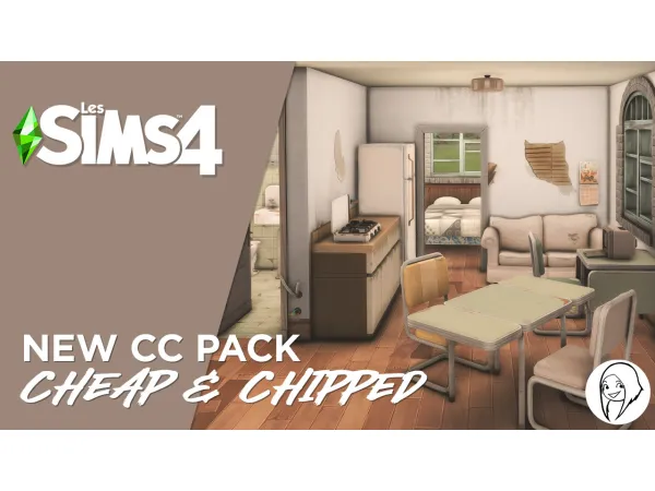 Mix NEW Cheap Chipped set - The Sims 4 Custom Content