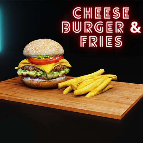 Alpha Cheeseburger Fries by simmerkatex - The Sims 4 Custom Content