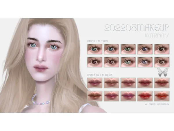 Alpha 202208 makeup_revision by katrina_y - The Sims 4 Custom Content