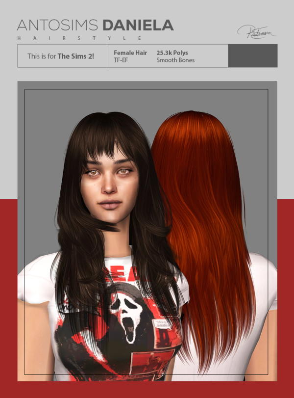 Anto Daniela 4t2 Hairstyle by simsfinds - The Sims 2 Custom Content