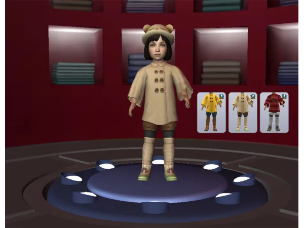 HoodedSweaterPU - The Sims 2 Custom Content