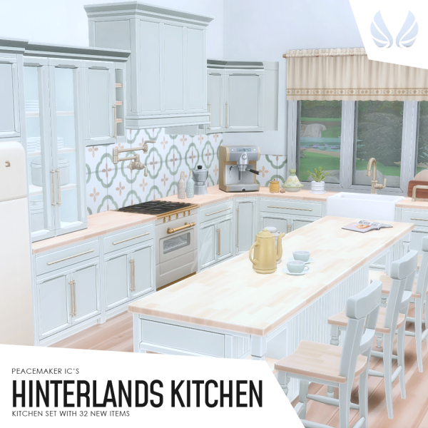 Maxis Match Hinterlands Kitchen 32 New Items for Your Cooking Spaces by simsfinds - The Sims 4 Custom Content