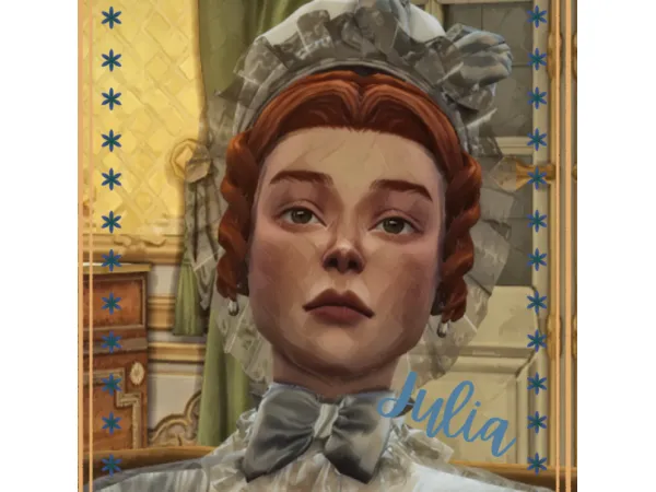 Maxis Match Julia Sophia and Frances Regency Era Lace Caps by S1NCERE updated - The Sims 4 Custom Content