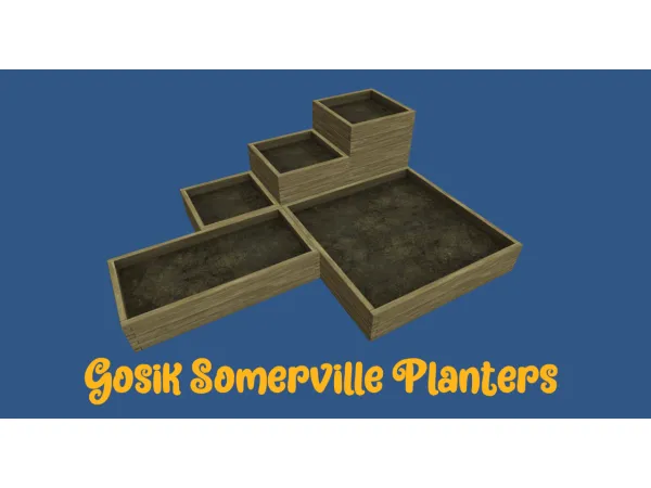 Gosik Sommerville Planters 3t2 Conversion - The Sims 2 Custom Content
