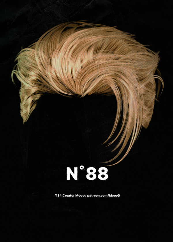 Alpha [SIMS4TS4] MoooD Hair N88 by simsfinds - The Sims 4 Custom Content