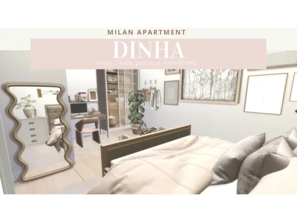 Mix MILAN APARTMENT - The Sims 4 Custom Content