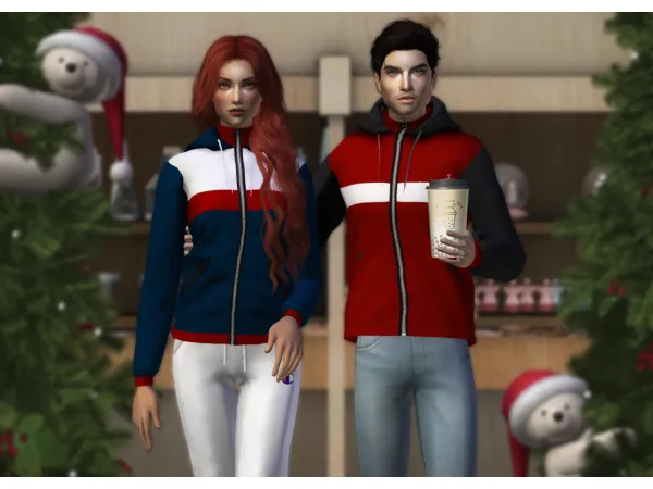 4t2 LazyEyelids Windbreaket Jacket for CU EU - The Sims 2 Custom Content