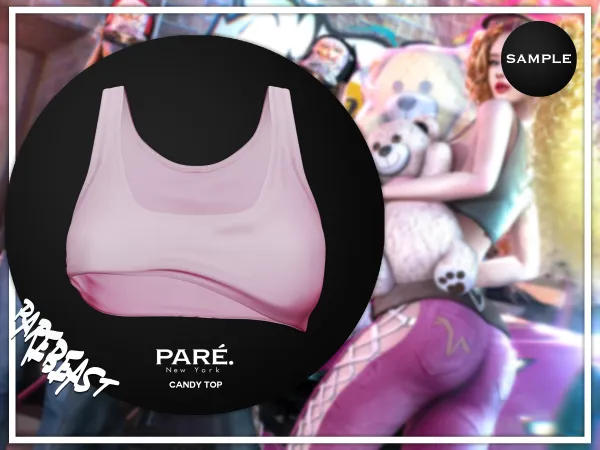 Mix pare candy top (sample) - The Sims 4 Custom Content