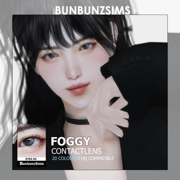 Alpha Foggy eyes 20 colours by simsfinds - The Sims 4 Custom Content