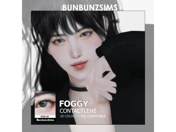 Alpha Foggy eyes 20 colours by bunbunzsims - The Sims 4 Custom Content
