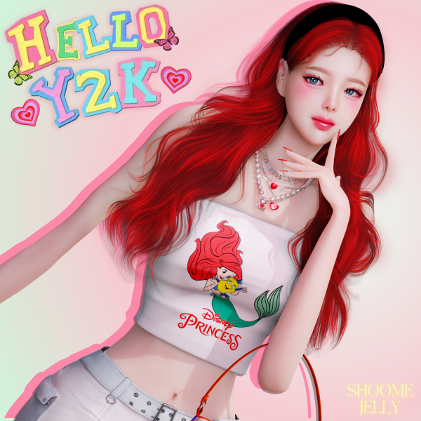 Mix [POSE] Hello Y2K by simsfinds - The Sims 4 Custom Content