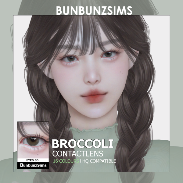 Alpha Broccoli eyes 16 colours by simsfinds - The Sims 4 Custom Content