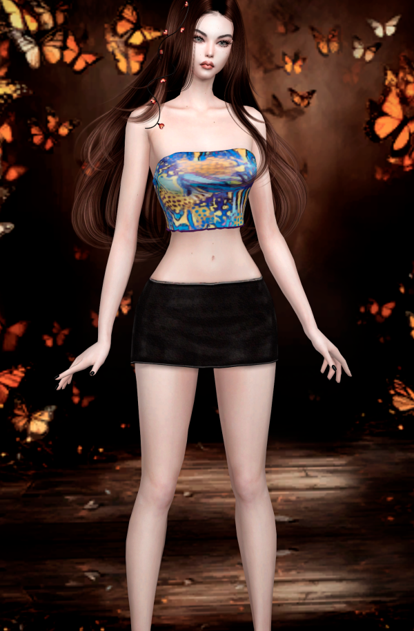 Mix Leather skirt Sexy 20 swatches Jennisims by simsfinds - The Sims 4 Custom Content