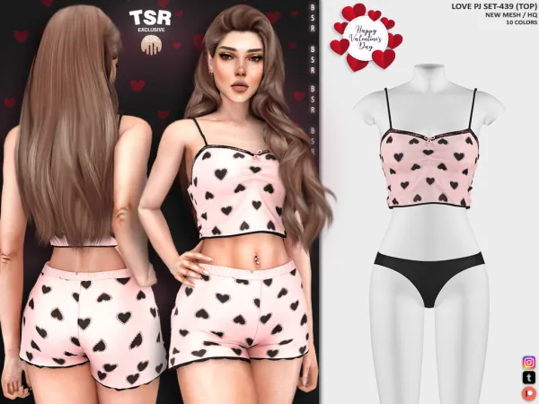 🖤 LOVE PJ SET-439 BD1176 & BD1177 🖤