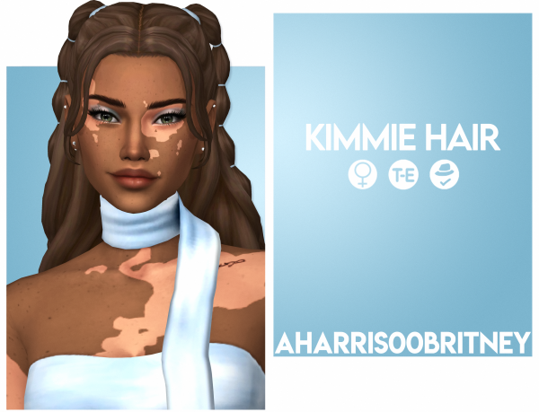 Maxis Match Kimmie Hair by simsfinds - The Sims 4 Custom Content