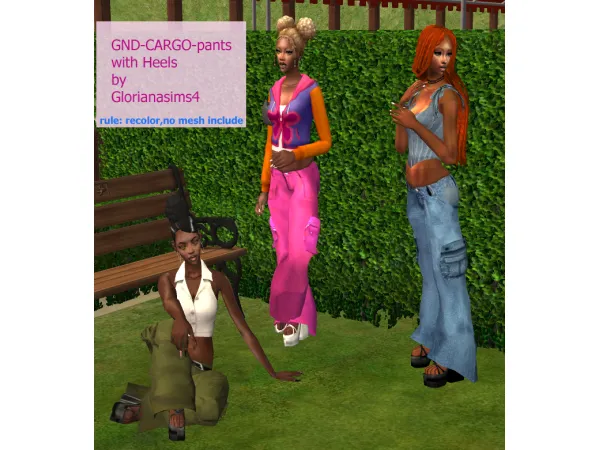 sims 2 cargo bottom with sandals heels - The Sims 2 Custom Content