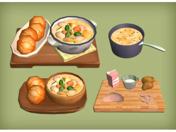 Grandmas Comfort Soup Default Replacement for - The Sims 2 Custom Content
