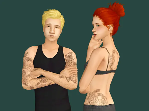 4t2 trillyke BoAh Tattoos - The Sims 2 Custom Content