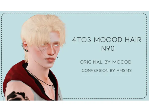 4to3 Moood Hair N90 by VMSims - The Sims 3 Custom Content