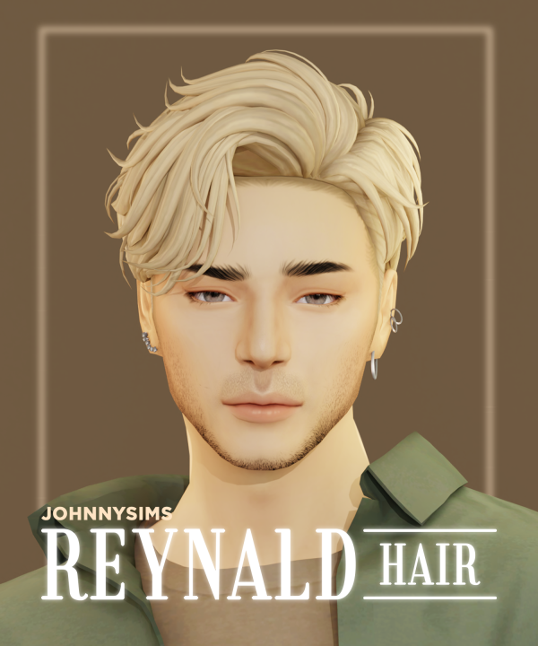 Maxis Match Reynald Hair by simsfinds - The Sims 4 Custom Content