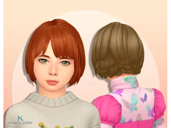 Maxis Match Paloma Hairstyle for Girls - The Sims 4 Custom Content