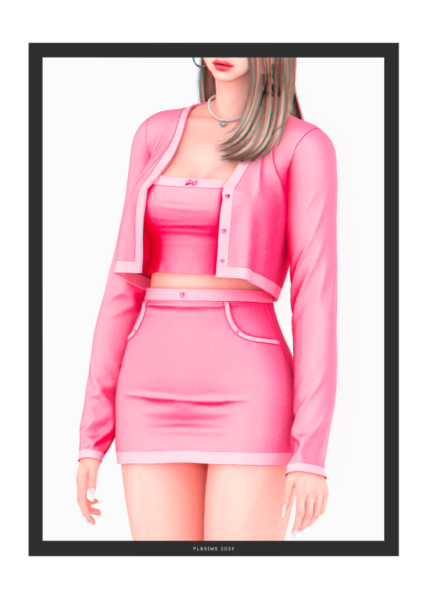 Alpha Oh my Love Outfit by plbsims - The Sims 4 Custom Content
