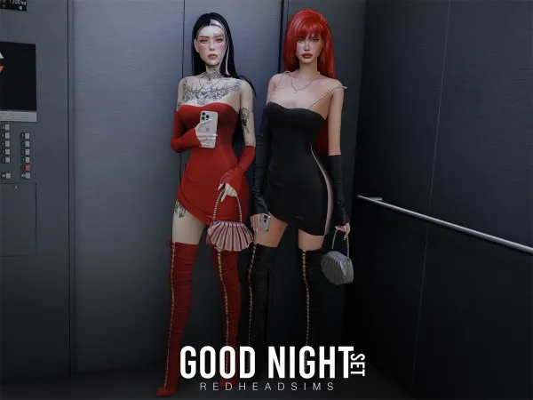 GOOD NIGHT SET | AVAILABLE PATREON by redheadsimscc
