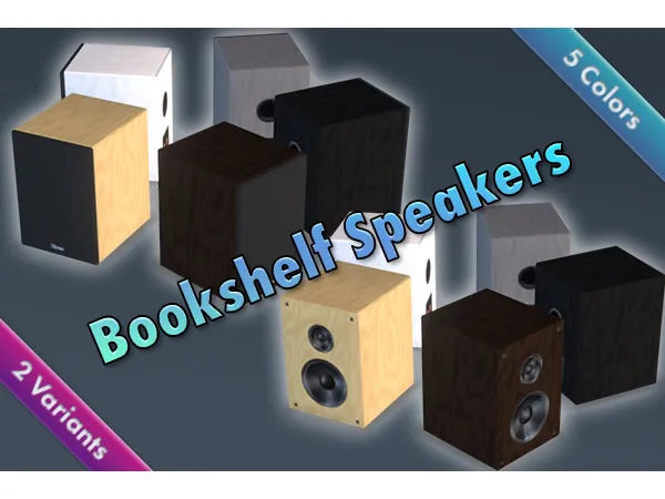 Maxis Match Bookshelf Speakers by jonaskohl - The Sims 4 Custom Content
