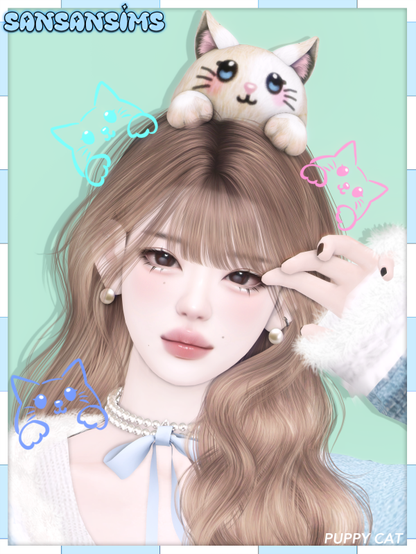 Alpha 333NEW YEAR GIFT Puppy Cat by simsfinds - The Sims 4 Custom Content